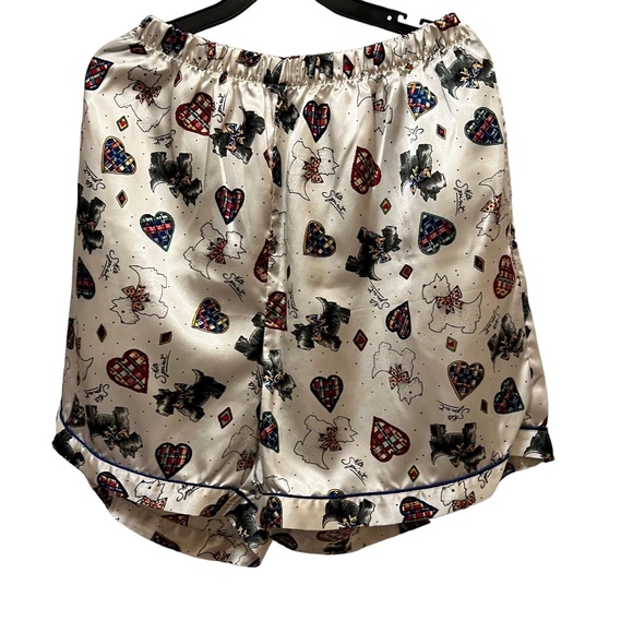 Nite Spirit Sleepwear Scottie Dog With Hearts Satin 2 Piece Set Size M NWOT - Picture 7 of 9